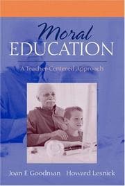 Tapa de Moral education
