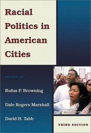 Tapa de Racial politics in American cities