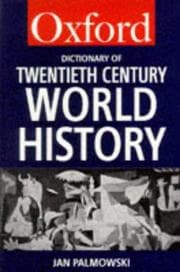 Tapa de A dictionary of twentieth-century world history