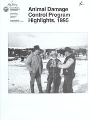 Tapa de Animal Damage Control Program highlights, 1995