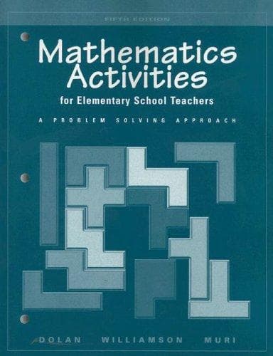 Tapa de Mathematics activities for elementary school teachers