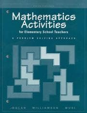 Tapa de Mathematics activities for elementary school teachers