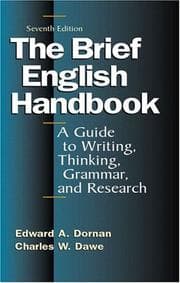 Tapa de The brief English handbook