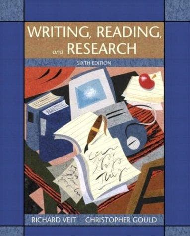 Tapa de Writing, reading, and research