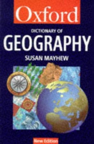 Tapa de A dictionary of geography