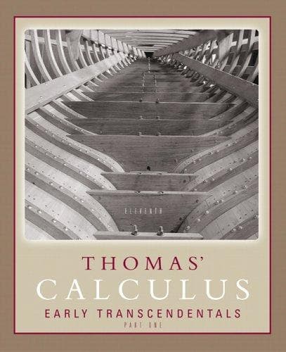 Tapa de Thomas' Calculus Early Transcendentals Part 1