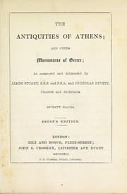 Tapa de The antiquities of Athens, and other monuments ofGreece