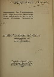 Tapa de Arbeiter-Philosophen und -Dichter