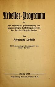 Tapa de Arbeiter Programm über den besonderen Zusammenhang der gegenwärtigen Geschichtsperiode mit Der Idee des Arbeiterstandes