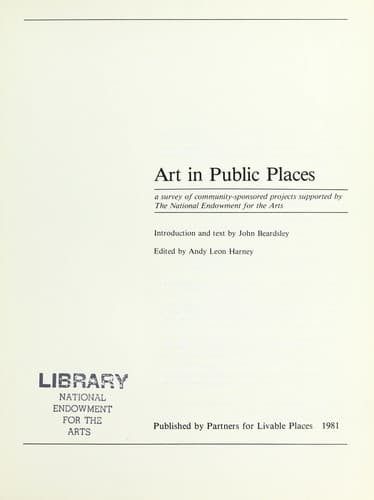 Tapa de Art in public places