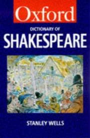 Tapa de A dictionary of Shakespeare