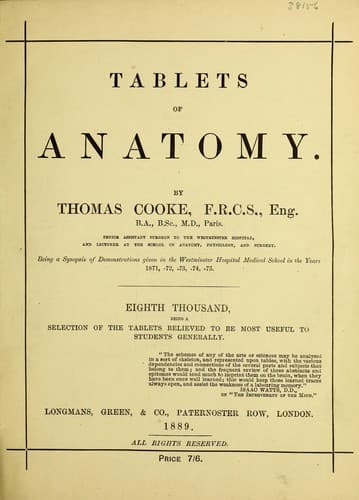 Tapa de Tablets of anatomy