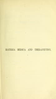 Tapa de Dr. Pereira's Elements of materia medica and therapeutics