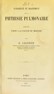 Tapa de Curabilité et traitement de la phthisie pulmonaire