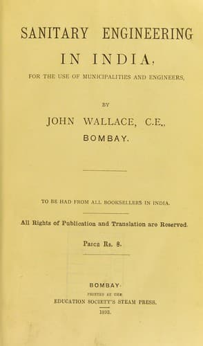 Tapa de Sanitary engineering in India