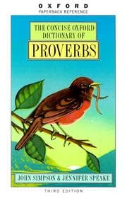 Tapa de The Concise Oxford dictionary of proverbs