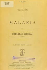 Tapa de Studien über Malaria