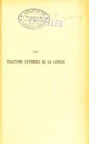 Tapa de Les tractions rythmées de la langue