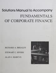 Tapa de Solutions manual to accompany fundamentals of corporate finance