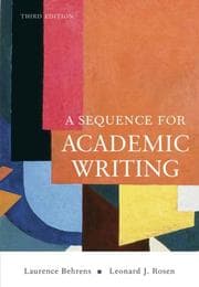 Tapa de Sequence for Academic Writing
