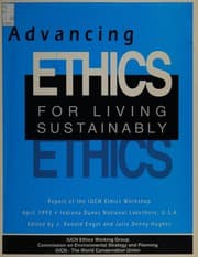 Tapa de Advancing ethics for living sustainably