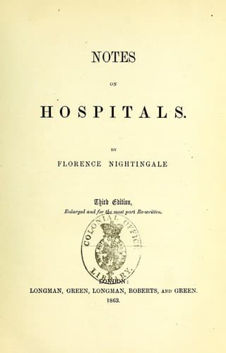 Tapa de Notes on hospitals