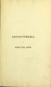 Tapa de Leucocythemia, or white cell blood