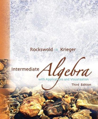 Tapa de Intermediate Algebra with Applications & Visualization
