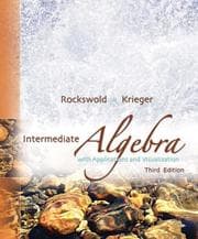 Tapa de Intermediate Algebra with Applications & Visualization