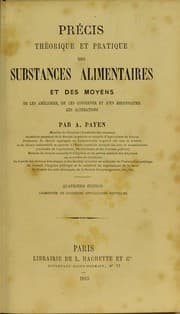 Tapa de Précis théorique et pratique des substances alimentaires