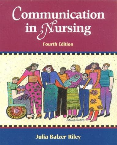 Tapa de Communication in nursing