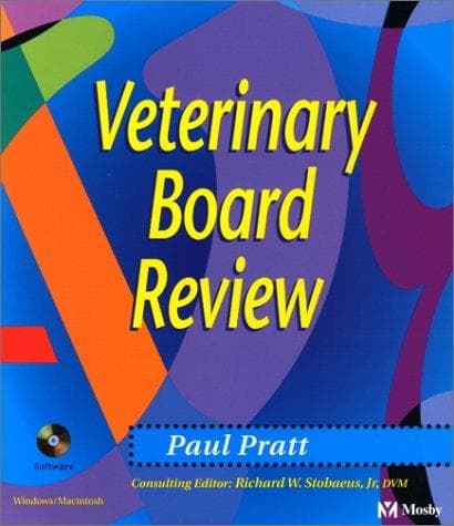 Tapa de Veterinary Board Review