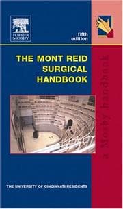Tapa de The Mont Reid surgical handbook