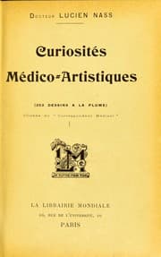 Tapa de Curiosités médico-artistiques