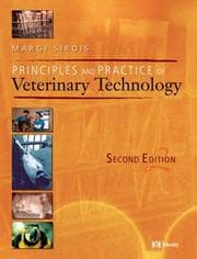 Tapa de Principles and practice of veterinary technology