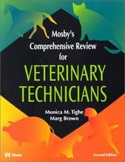 Tapa de Mosby's comprehensive review for veterinary technicians