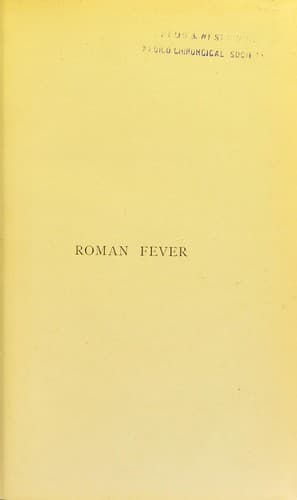 Tapa de Roman fever