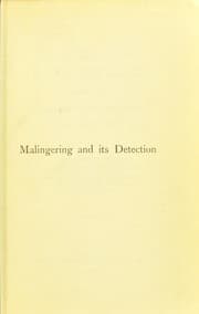 Tapa de Malingering and its detection under the Workmen's Compensation and other Acts
