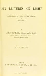 Tapa de Six lectures on light