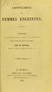 Tapa de Convulsions des femmes enceintes