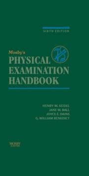 Tapa de Mosby's Physical Examination Handbook