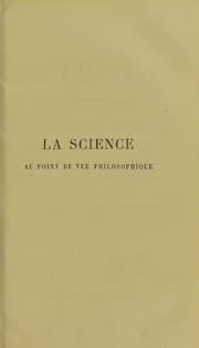 Tapa de La science au point de vue philosophique