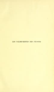 Tapa de Les palimpsestes des prisons