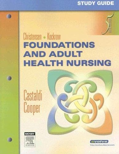 Tapa de Study Guide for Foundations and Adult Health Nursing