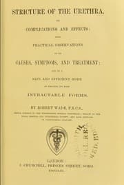 Tapa de Stricture of the urethra, its complications and effects