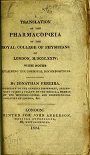 Tapa de A translation of the Pharmacopoeia of the Royal College of Physicians of London, MDCCCXXIV