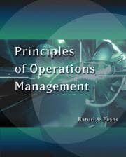 Tapa de Principles of Operations Management