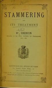 Tapa de Stammering and its treatment