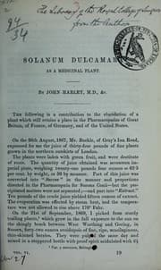 Tapa de Solanum dulcamara as a medicinal plant