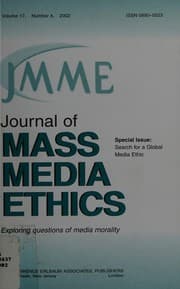 Tapa de Search for a global media ethic